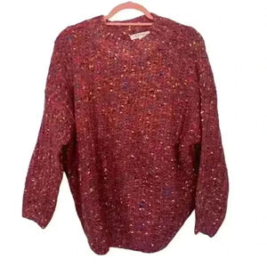 Fanco Pink Cable Knit Sweater